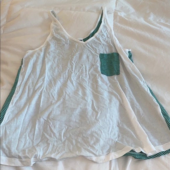 Old Navy Tops - FINAL PRICE!!! Turquoise and white pajama top